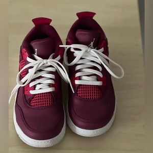 Maroon Jordan’s. Girls size 2. Barely worn.